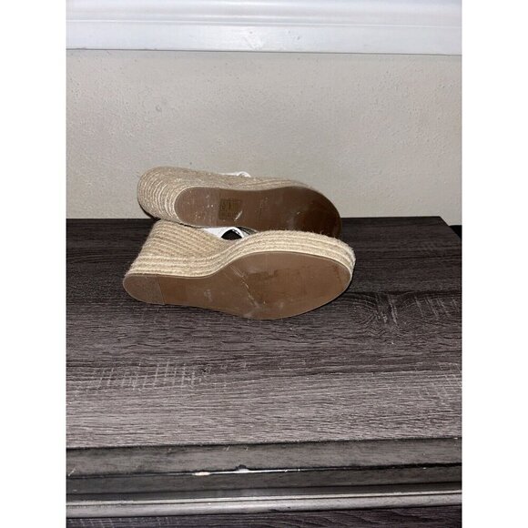 Jack Rogers White Rowan Boho Slip On Platform Espadrille Wedge Sandals Size 10 M - Picture 7 of 8